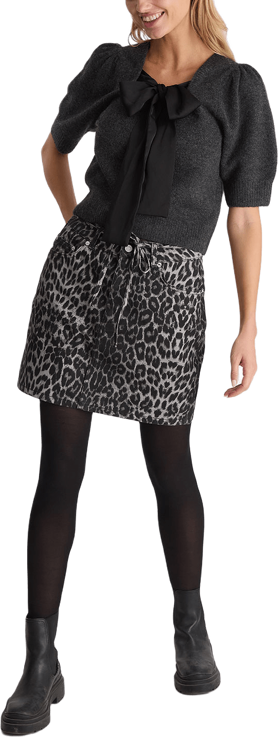 Henrietta Leopard Skirt