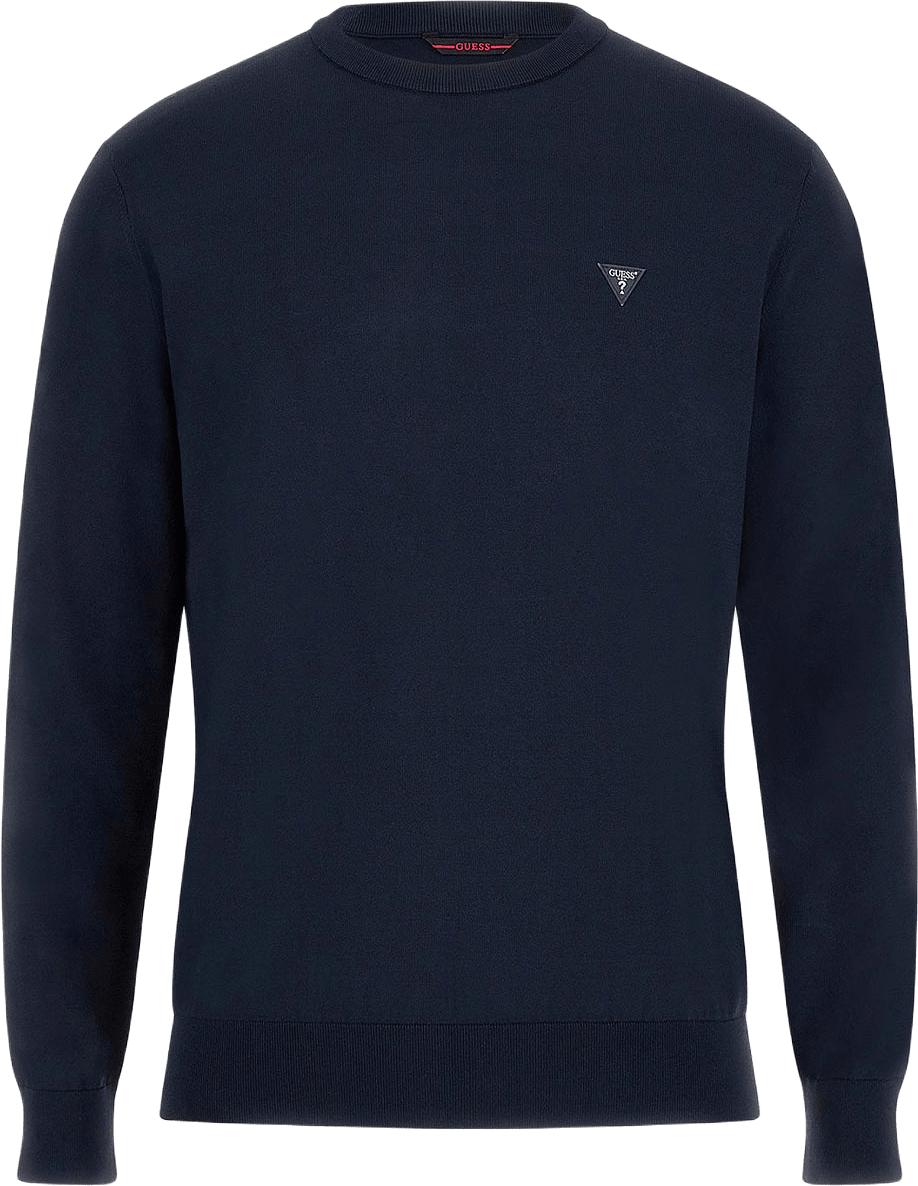 Dane Tech Ls Cn Swtr Sweater, från Guess, i färgen Smart Blue.