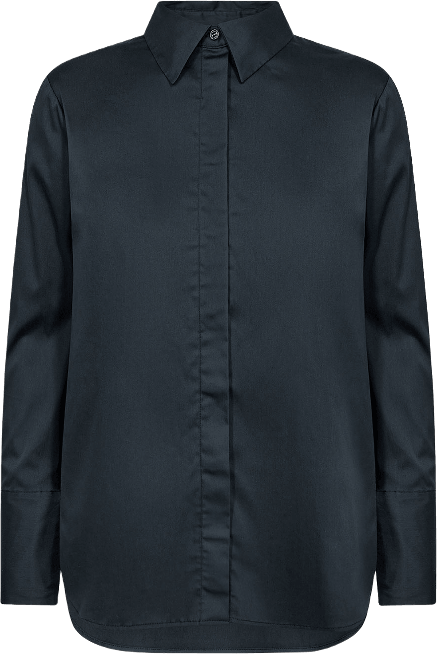 LR-Isla Solid 7 Shirt, från Leveté Room, i färgen Dark Navy.
