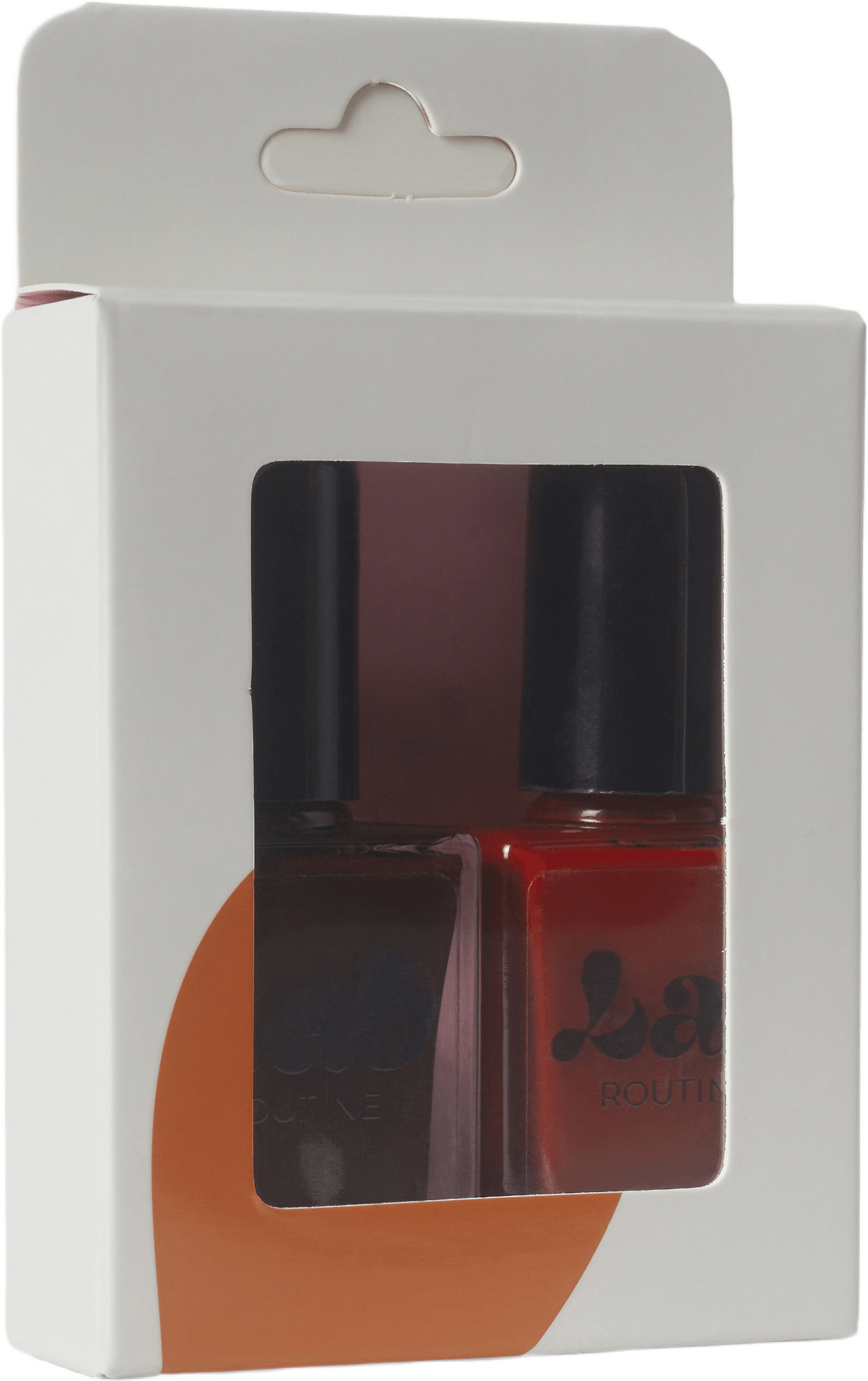 Nail Polish Duo Kit, från Lab Routine, i färgen 2 Red.