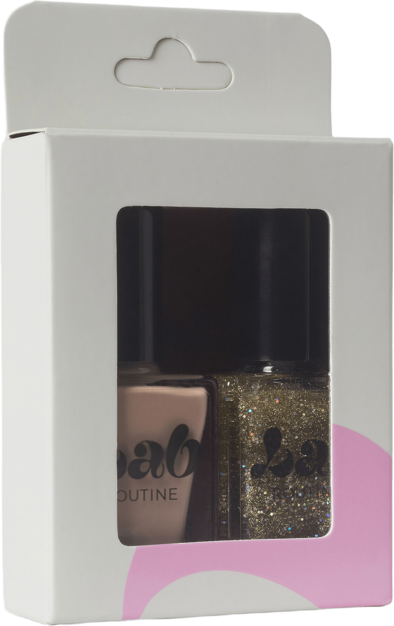 Nail Polish Duo Kit, från Lab Routine, i färgen 1 Gold.