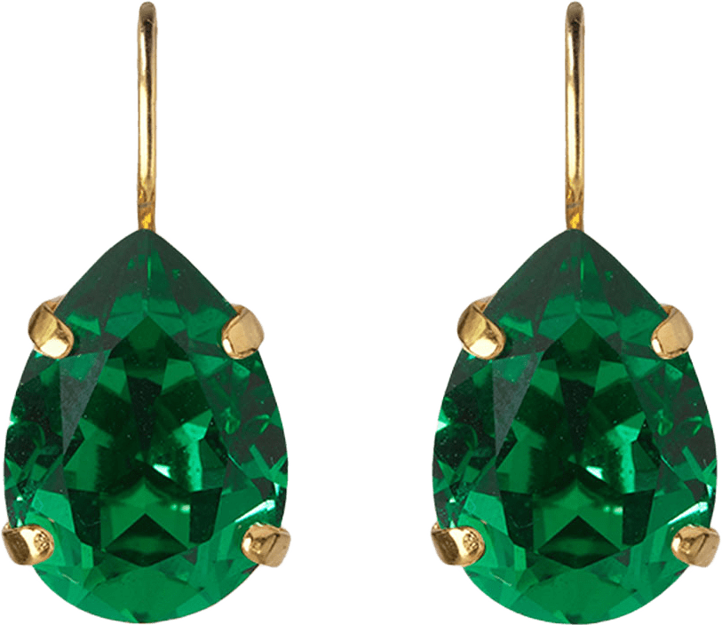 Mini Drop Clasp Earrings, från Caroline Svedbom, i färgen Gold.