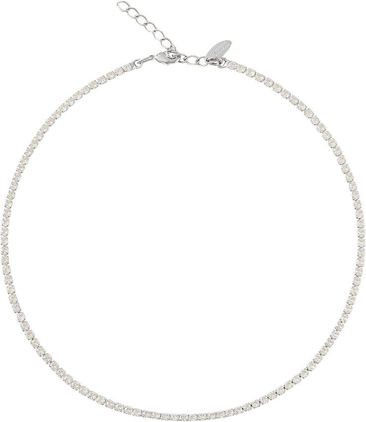 Mini Zara Necklace, från Caroline Svedbom, i färgen Rhodium.