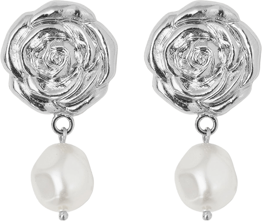 Rosita Pearl Earrings, från Caroline Svedbom, i färgen Rhodium.