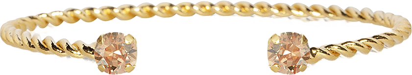 Mini Twisted Bracelet, från Caroline Svedbom, i färgen Gold.