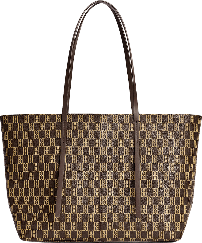 Abigail toteväska med monogram, från By Malene Birger, i färgen Shale.