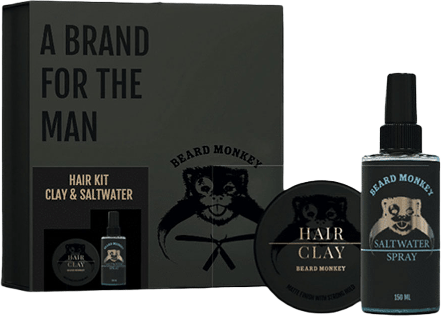 Gift Set - Hair caly & saltwater, från Beard Monkey.