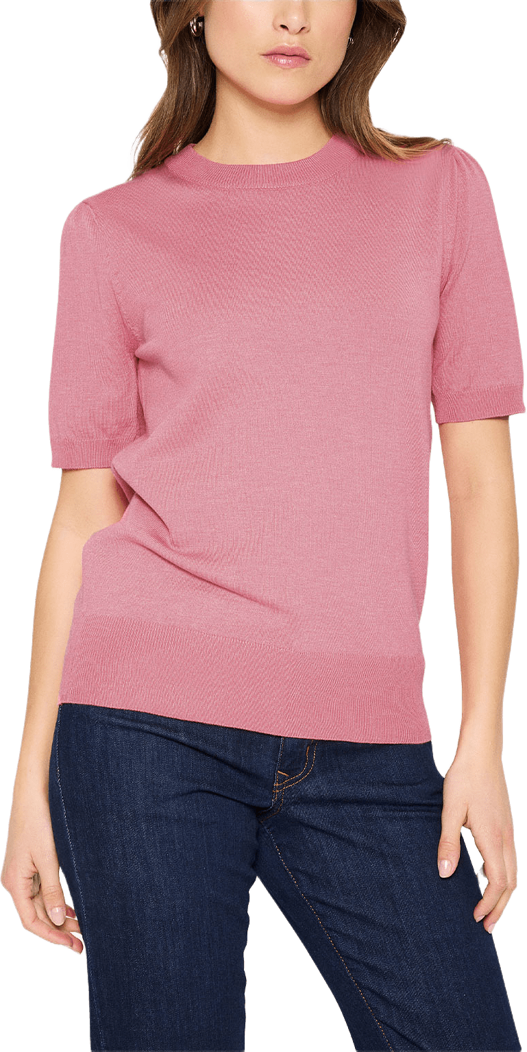 MilaSZ SS Pullover, från Saint Tropez, i färgen Foxglove Melange.