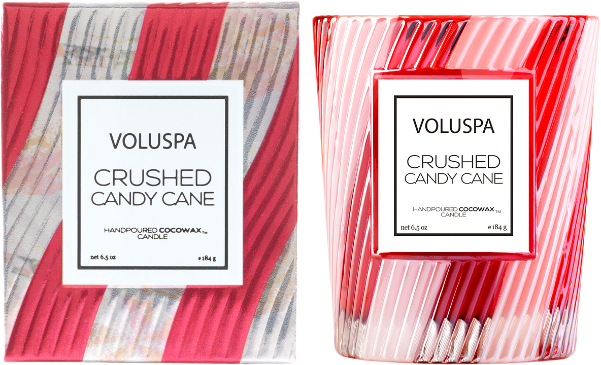 Classic Boxed Candle Crushed Candy Cane, från Voluspa.