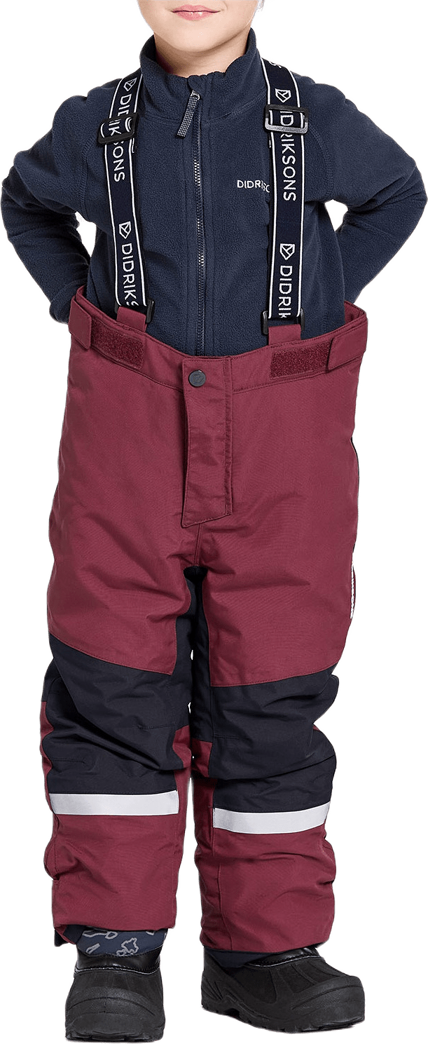 Björnen Kids Pant, från Didriksons, i färgen Rusty Wine.