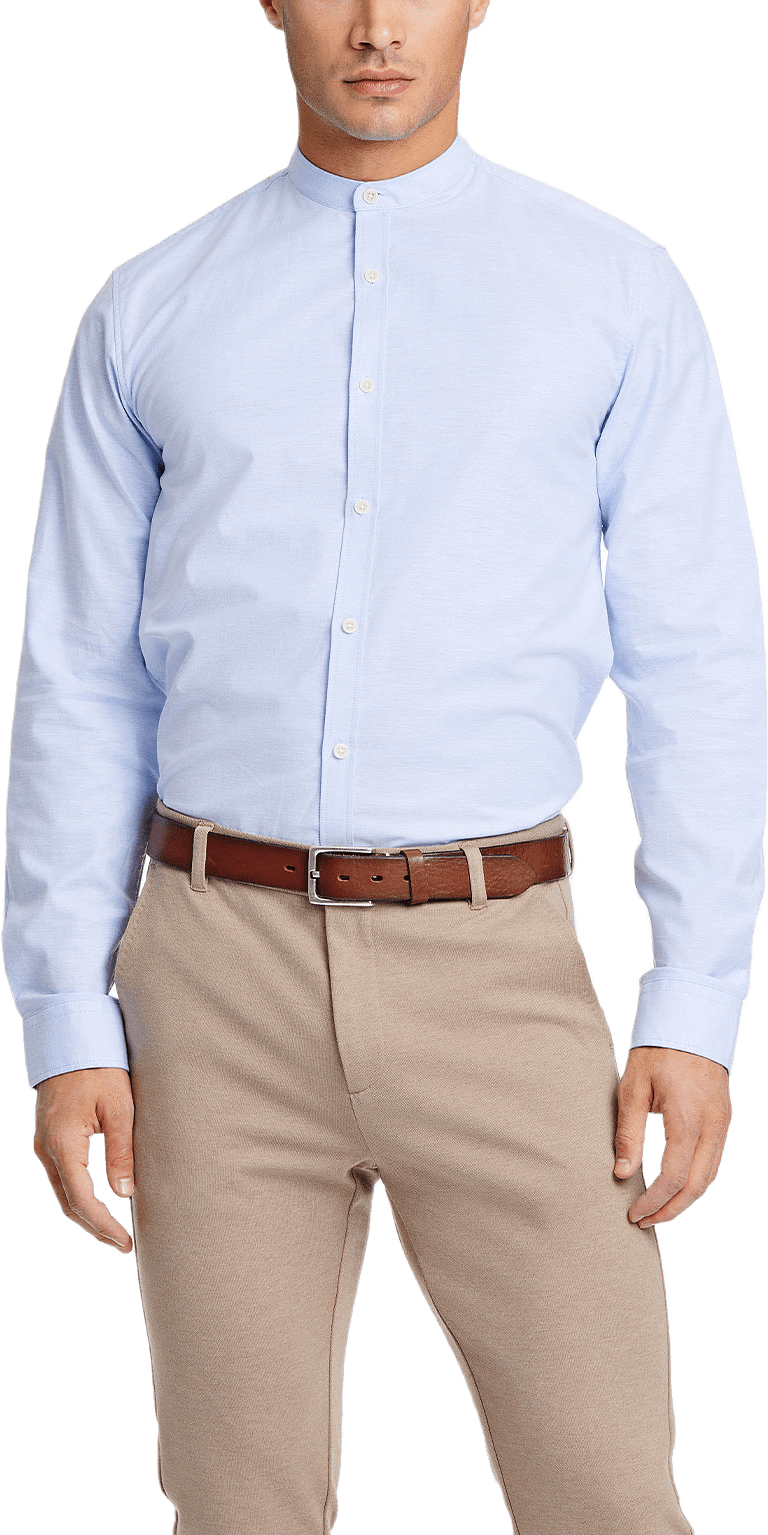 Oxford Superflex Shirt, från Lindbergh, i färgen Lt Blue Mix.