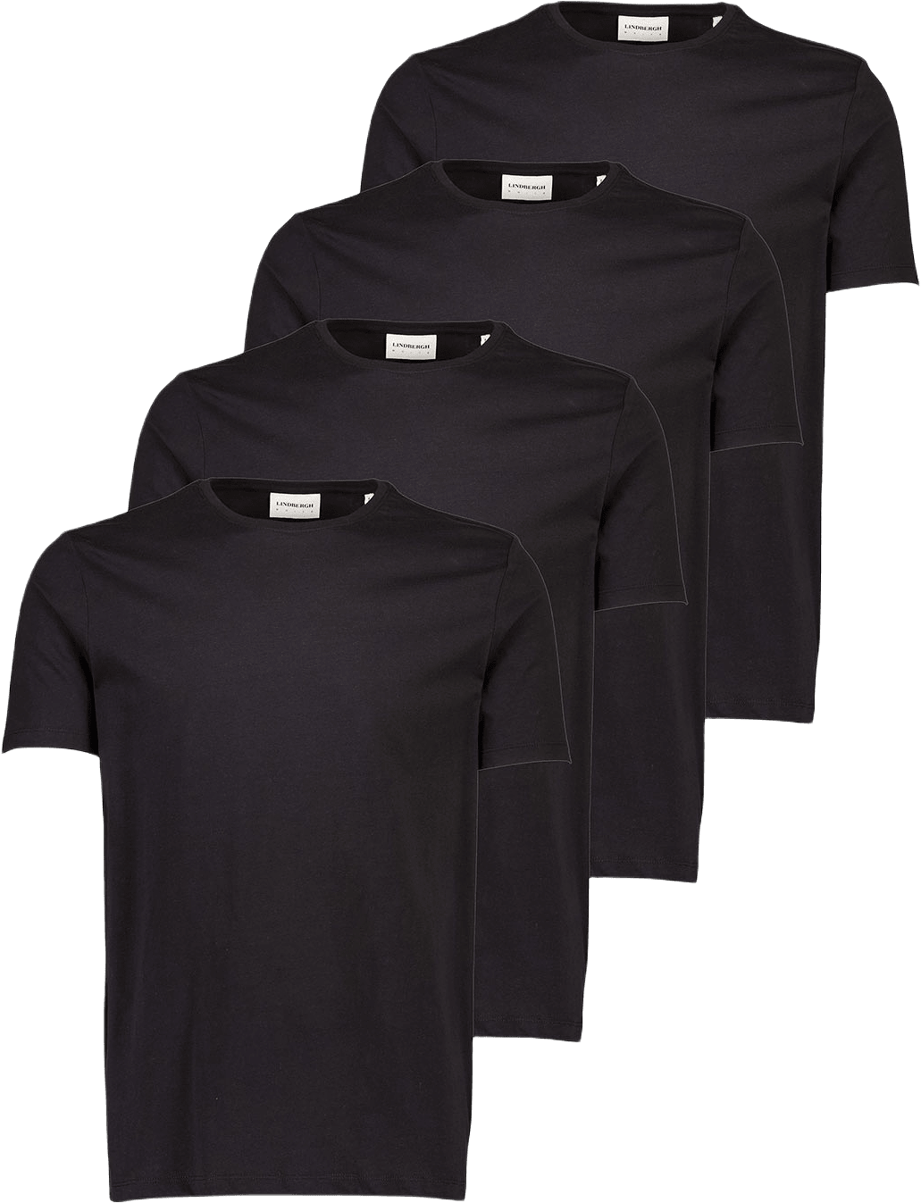 4Pk Basic Tee, från Lindbergh, i färgen Black.