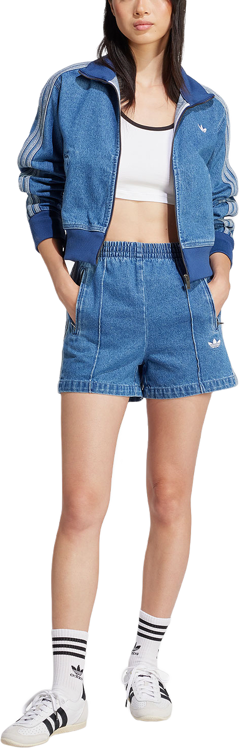 Adicolor Denim Firebird Shorts, från Adidas Originals, i färgen Blue.