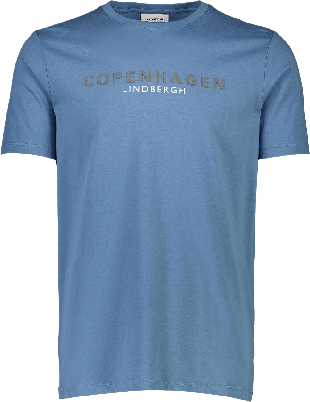 Lindbergh Copenhagen print tee S/S T-Shirt, från Lindbergh, i färgen Dk Blue 424.