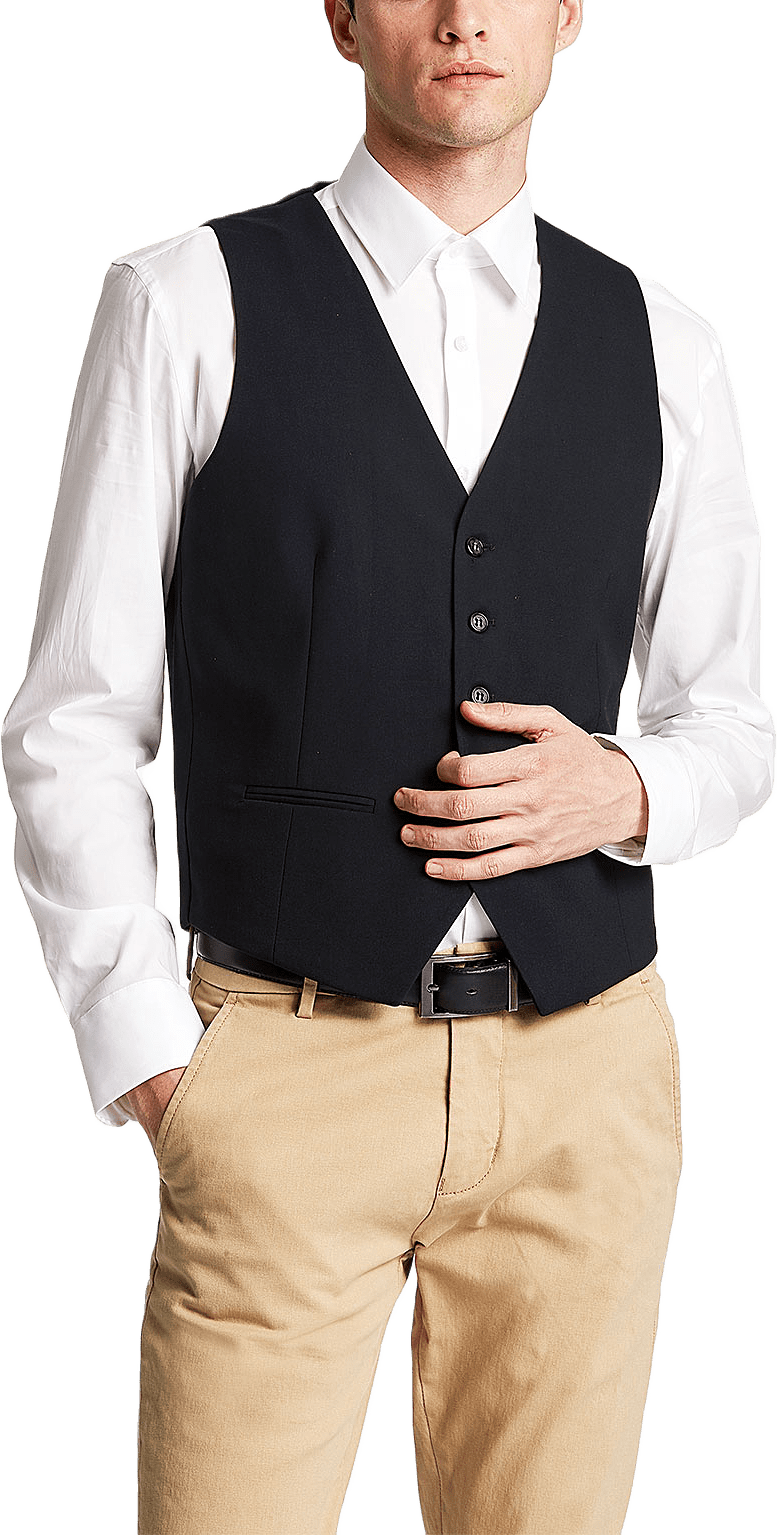 Men'S Waistcoat For Suit, från Lindbergh, i färgen Navy.