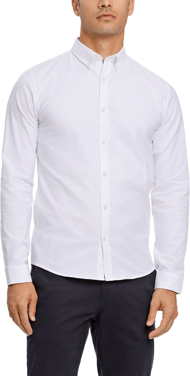 Oxford Superflex Shirt, från Lindbergh, i färgen White.