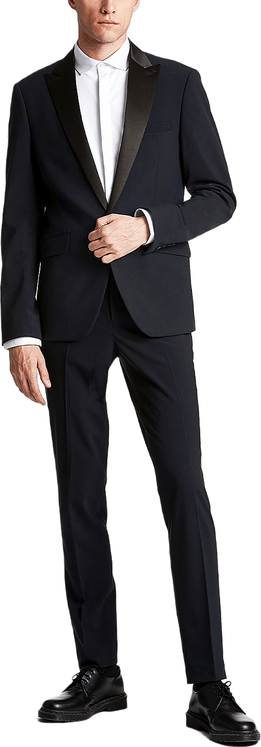 Responsibly Stretch Tuxedosuit, från Lindbergh, i färgen Navy.