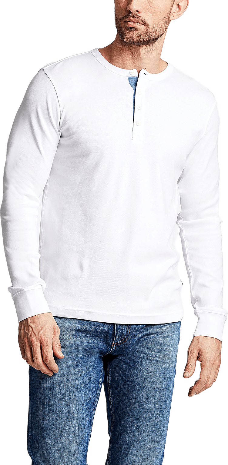 Lindbergh Solid gradad w contrast fabric T-Shirt, från Lindbergh, i färgen White.