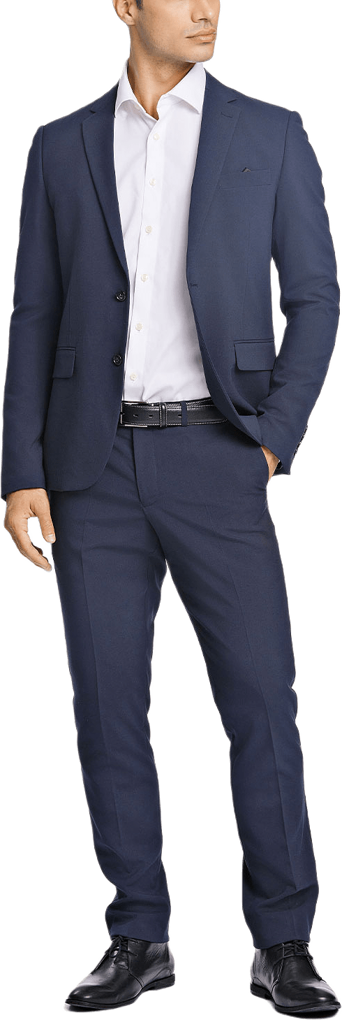 Plain Mens Suit, från Lindbergh, i färgen Navy.