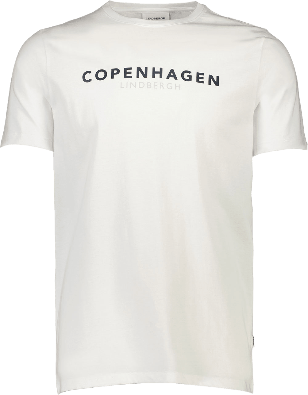 Lindbergh Copenhagen print tee S/S T-Shirt, från Lindbergh, i färgen White 424.