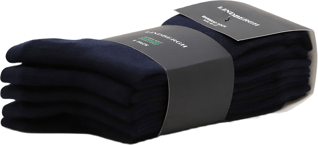 Bamboo Sock 5-Pack, från Lindbergh, i färgen Navy.