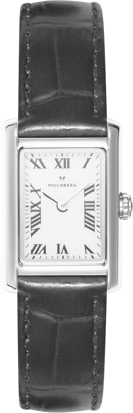 Timeless Brown Leather Gold Watch, från Mockberg, i färgen Silver.