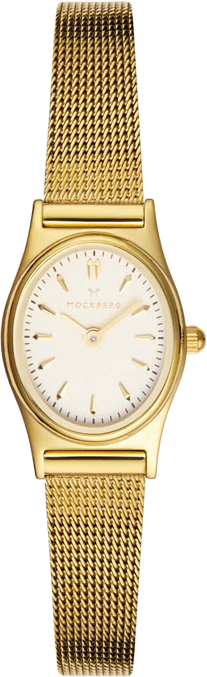 Retro Mesh Gold Watch, från Mockberg, i färgen Gold.