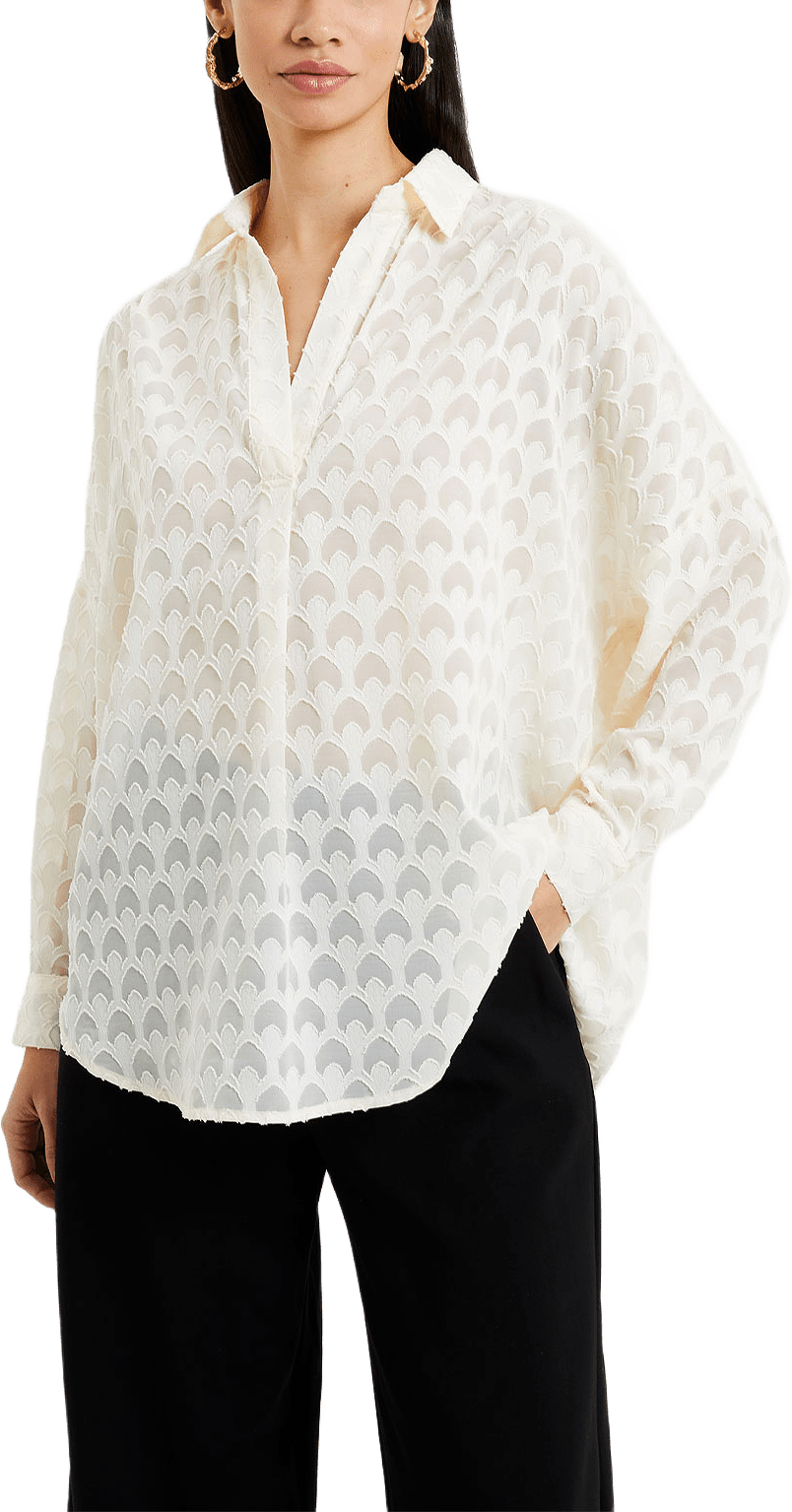 Geo Burnout Oversize Shirt