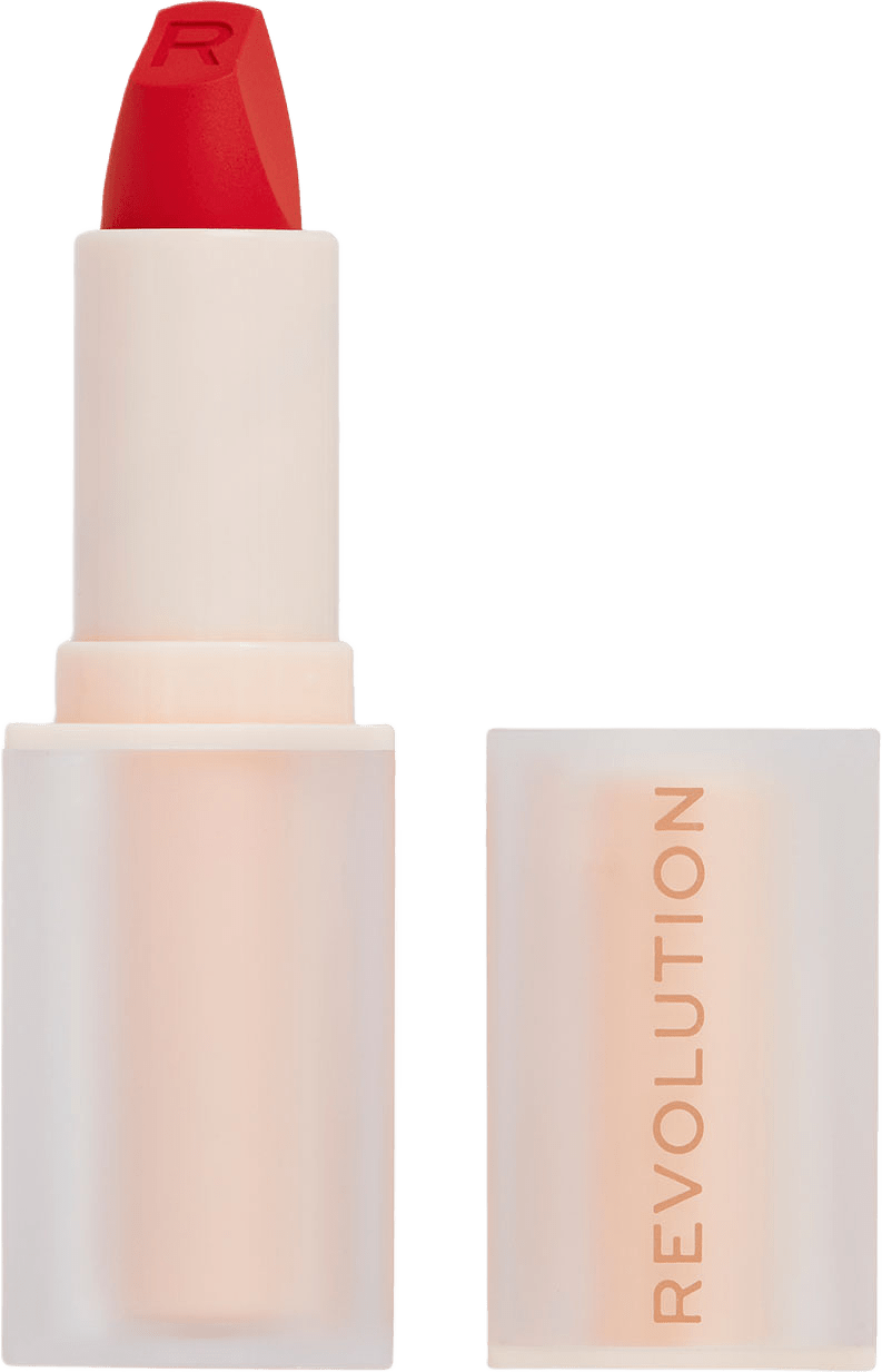Revolution Lip Allure Soft Satin Lipstick, från Revolution, i färgen Vibe Red.