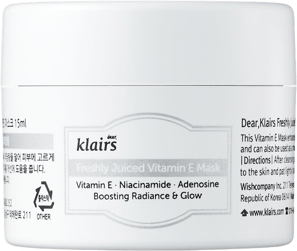 Freshly Juiced Vitamin E Mask, från Klairs.