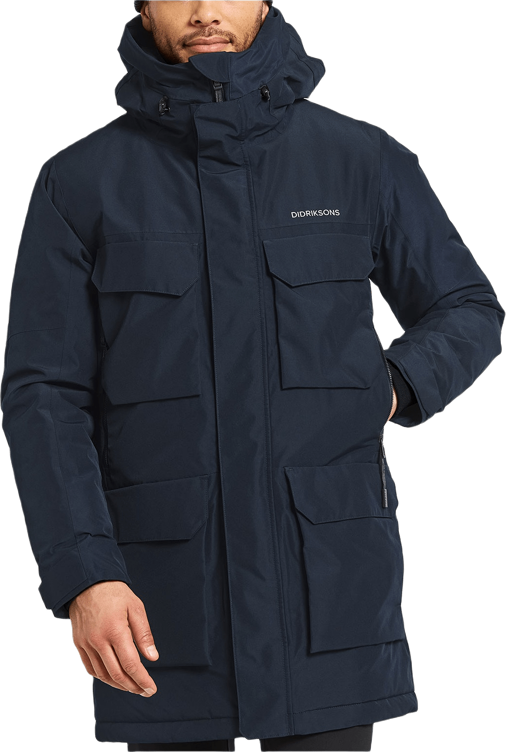 Drew Parka, från Didriksons, i färgen Dark Night Blue.