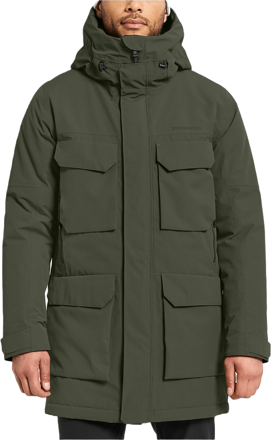 Drew Parka, från Didriksons, i färgen Deep Green.
