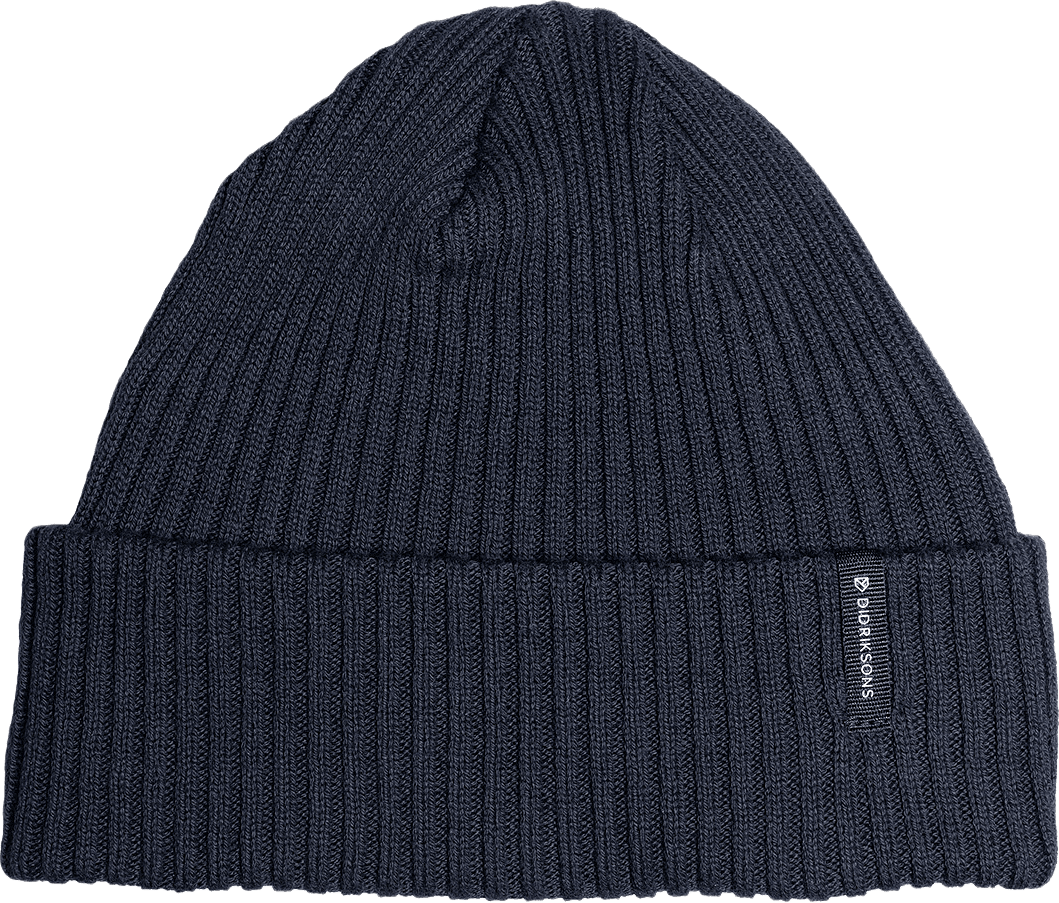 Delmar Beanie, från Didriksons, i färgen Dark Night Blue.