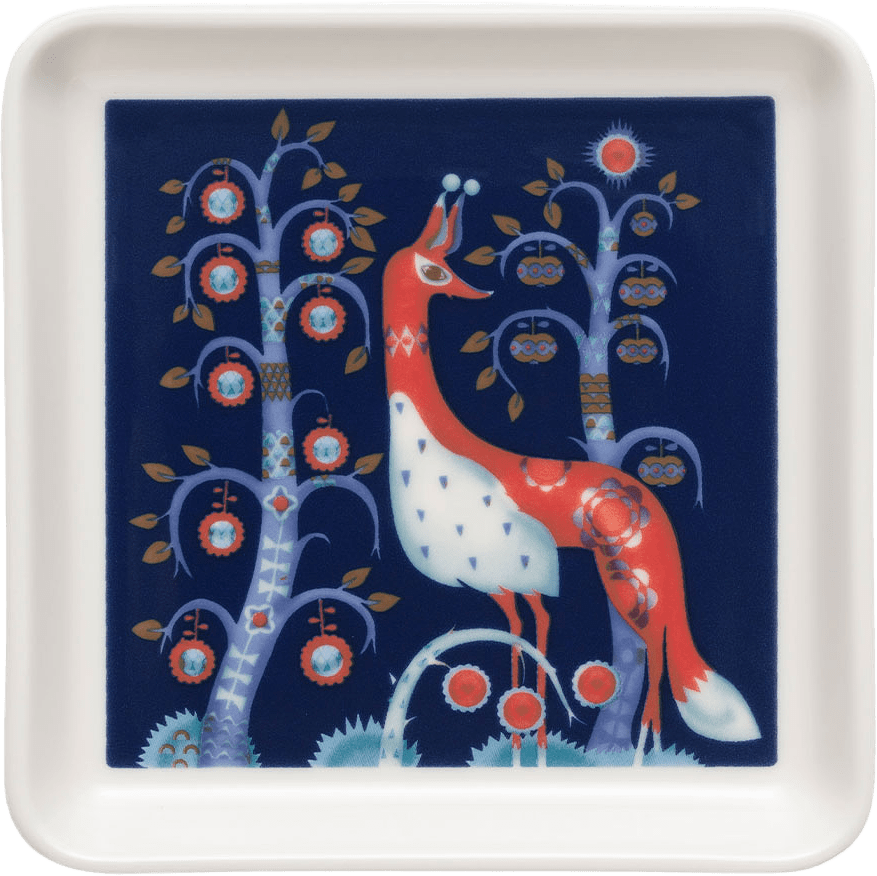 Taika tallrik kvadrat 12x12cm, från Iittala, i färgen Blå.
