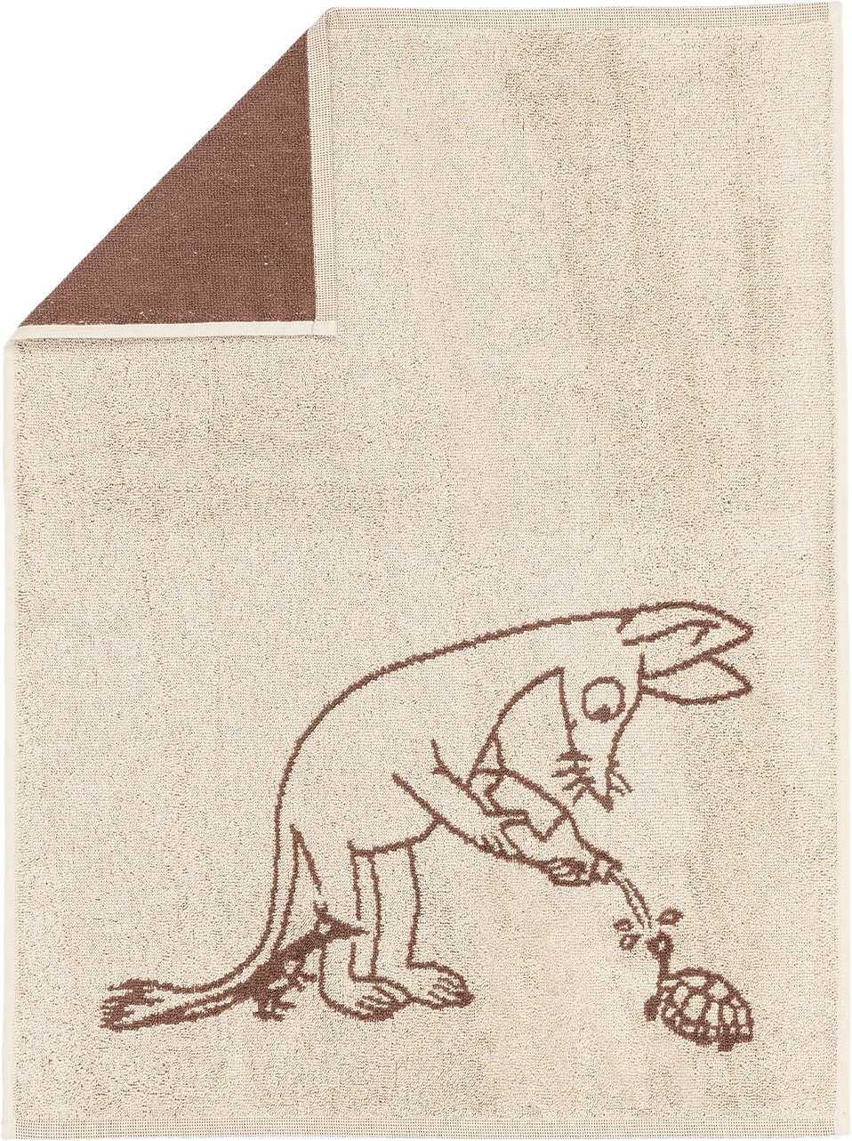Mumin handduk 50x70 cm, från Arabia, i färgen Brun.