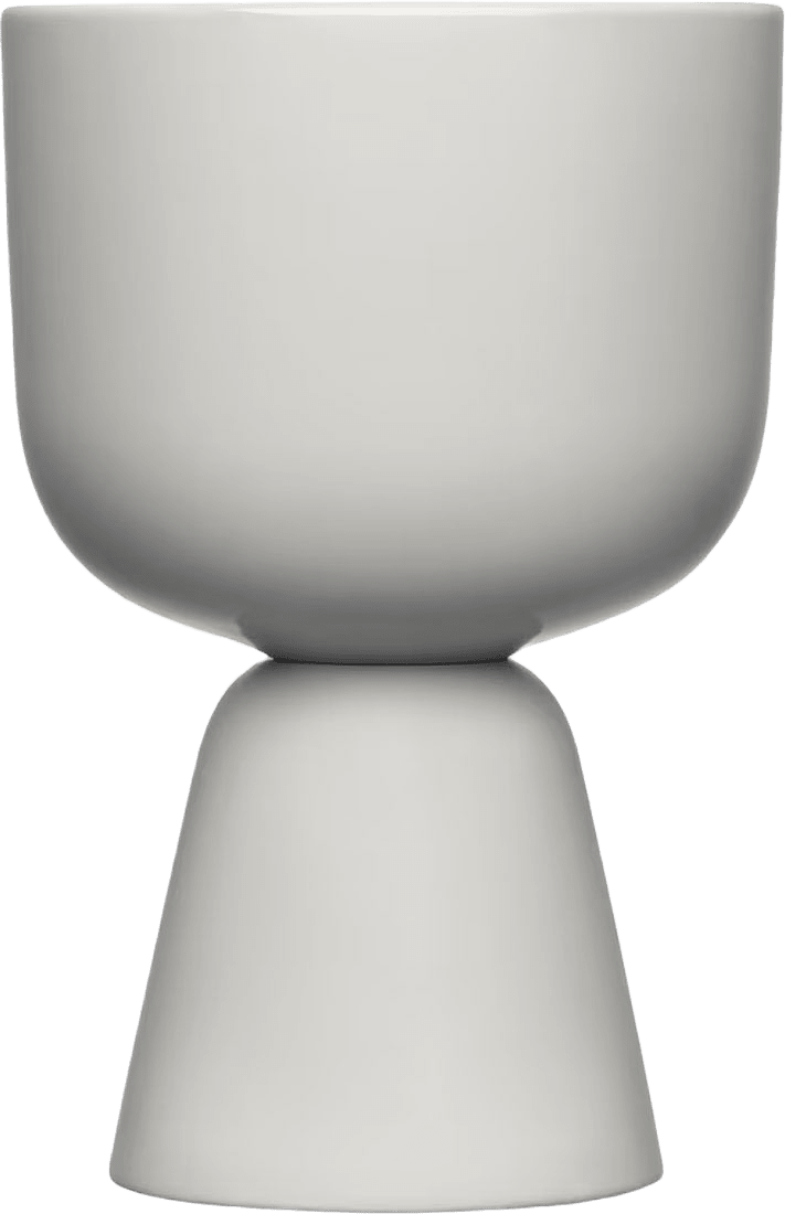 Nappula kruka 190x125mm, från Iittala, i färgen Ljusgrå.