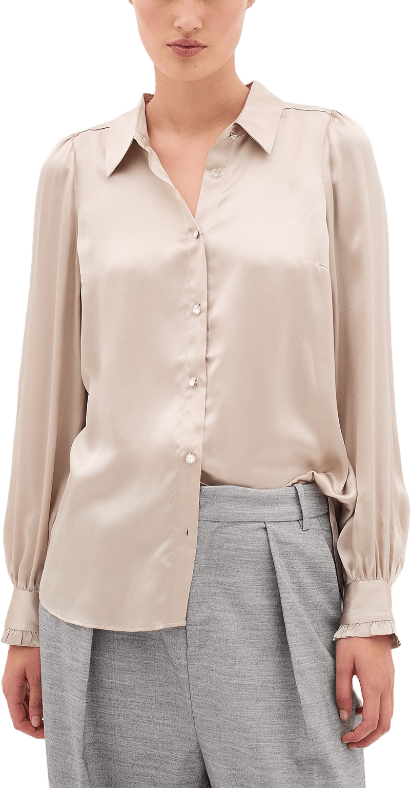 LavilaIW Shirt, från Inwear, i färgen Champagne.