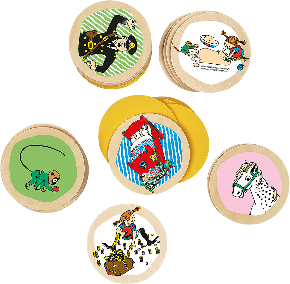 Pippi Barnspel Memo, från PIPPI.