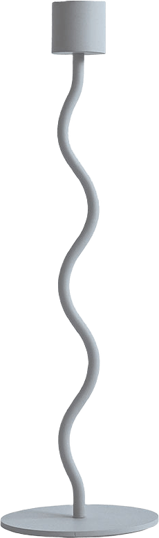 Curved Candleholder, från Cooee, i färgen Pale Blue.