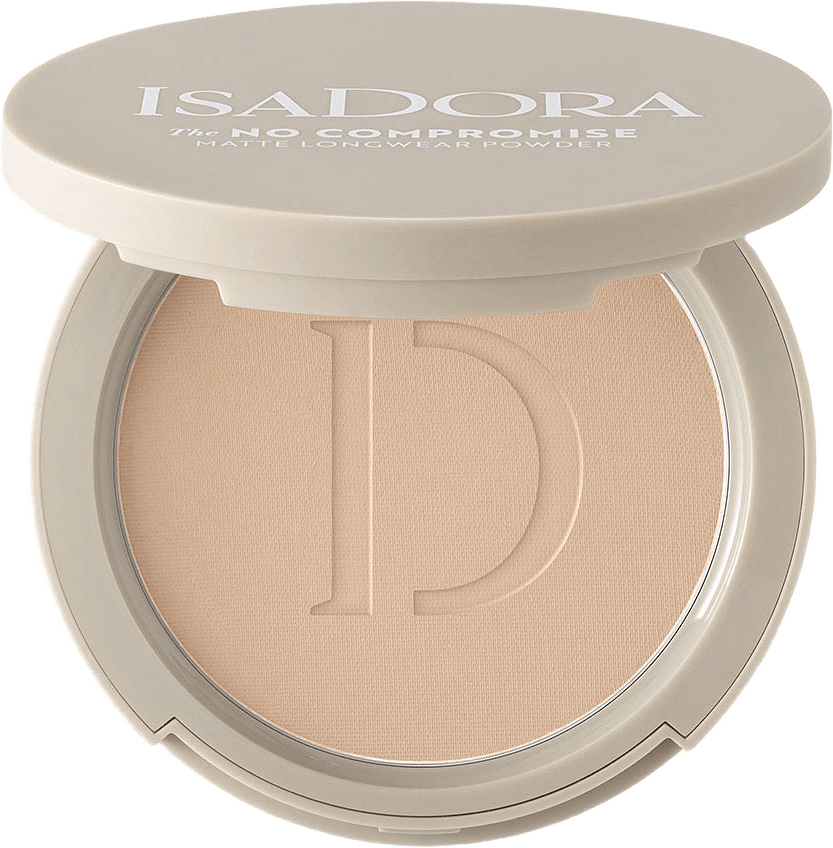 The No Compromise Matte Longwear Powder, från IsaDora, i färgen Warm Beige.