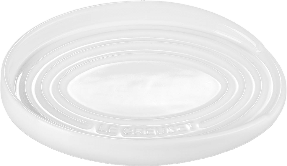 Oval grytskedhållare, från Le Creuset, i färgen White.
