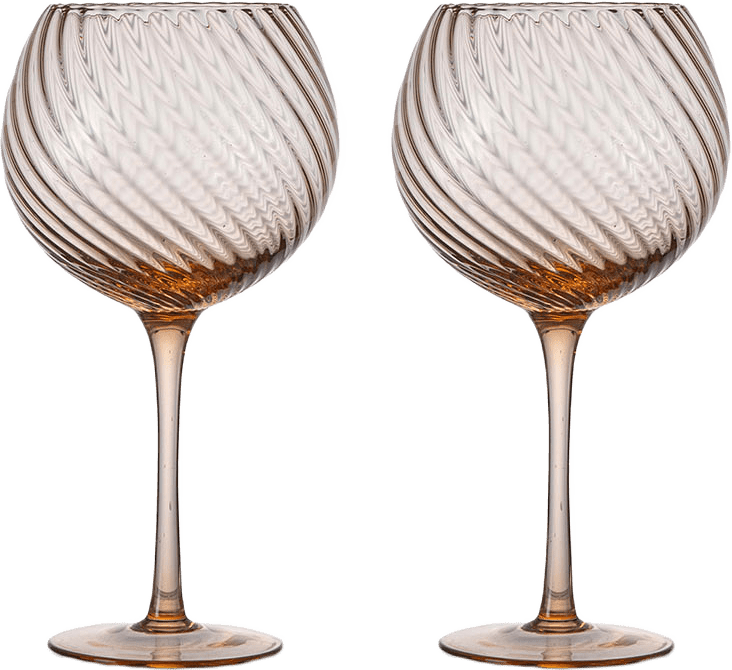 Vinglas Opacity 2-Pack, från Byon, i färgen Persika.