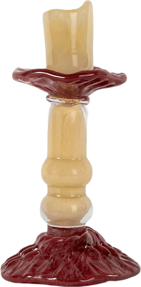 Ljusstake Lara S, från Byon, i färgen Beige.