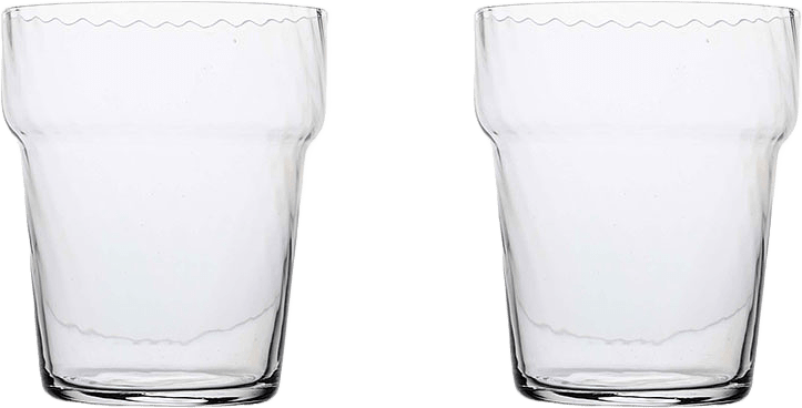 Dricksglas Opacity 2-Pack, från Byon, i färgen Klar.