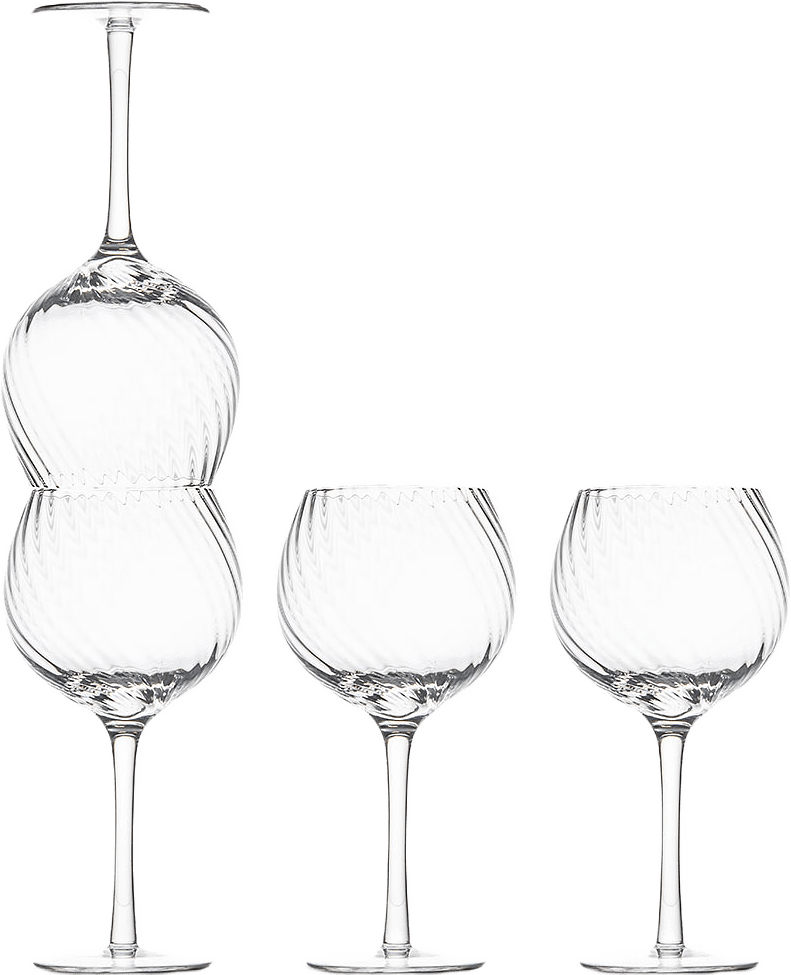 Vinglas Opacity 4-Pack, från Byon, i färgen Klar.