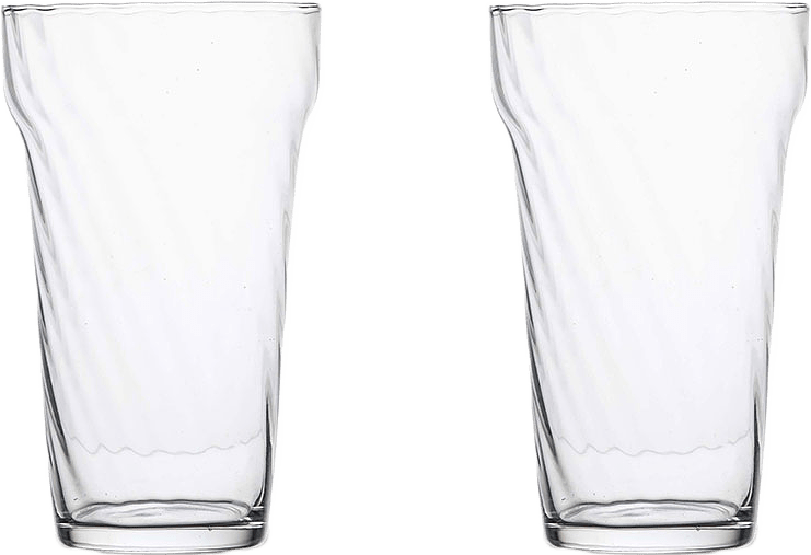 High Ball Glas Opacity 2-Pack, från Byon, i färgen Klar.