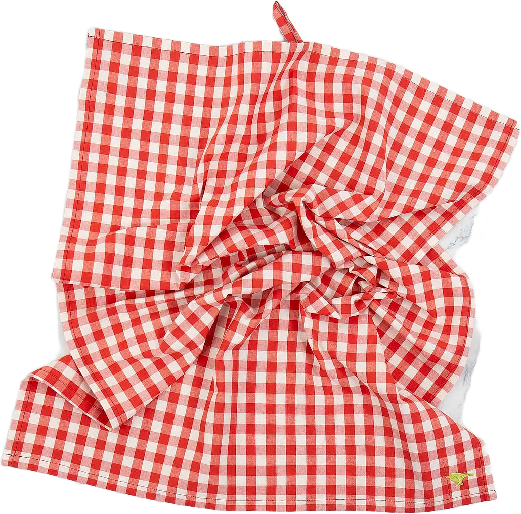 MARIA Handduk, från A World of Craft, i färgen Röd/Natur.