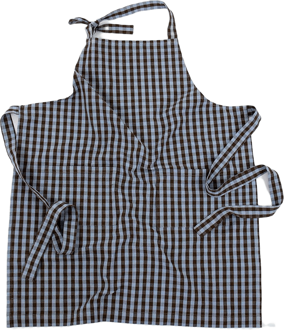 MARIA Förkläde, från A World of Craft, i färgen Ljusblå/Brun.