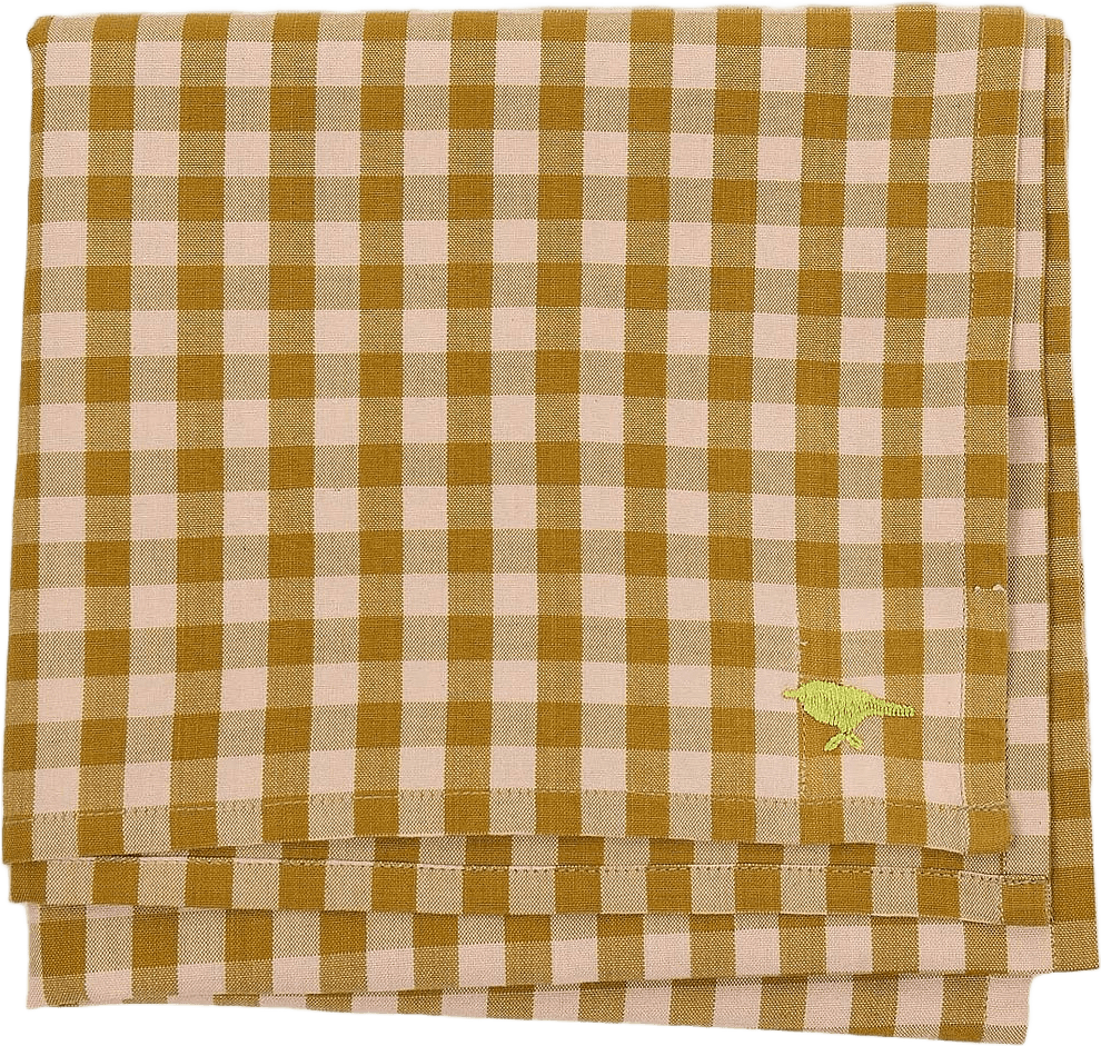 MARIA Handduk, från A World of Craft, i färgen Rosa/Senap.