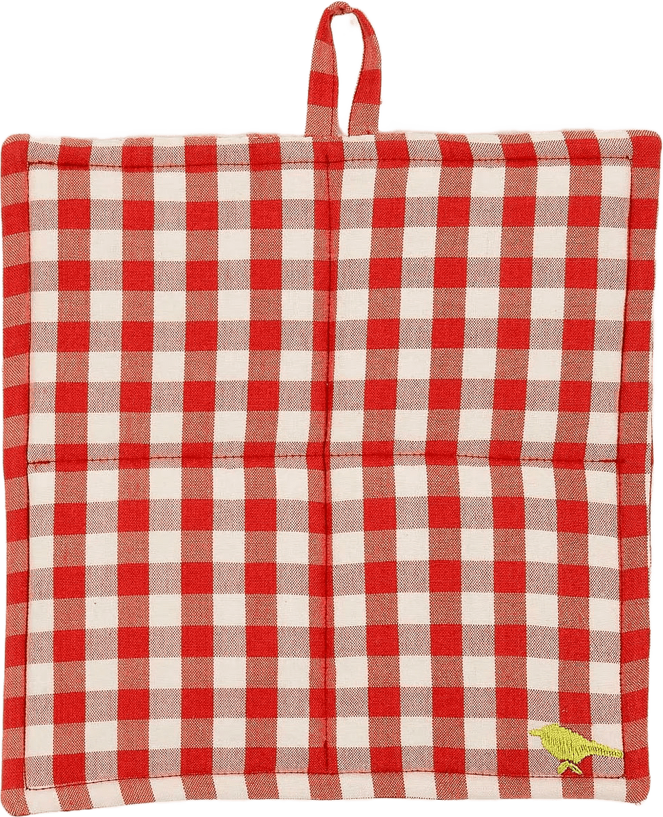 MARIA Grytlapp, från A World of Craft, i färgen Röd/Natur.